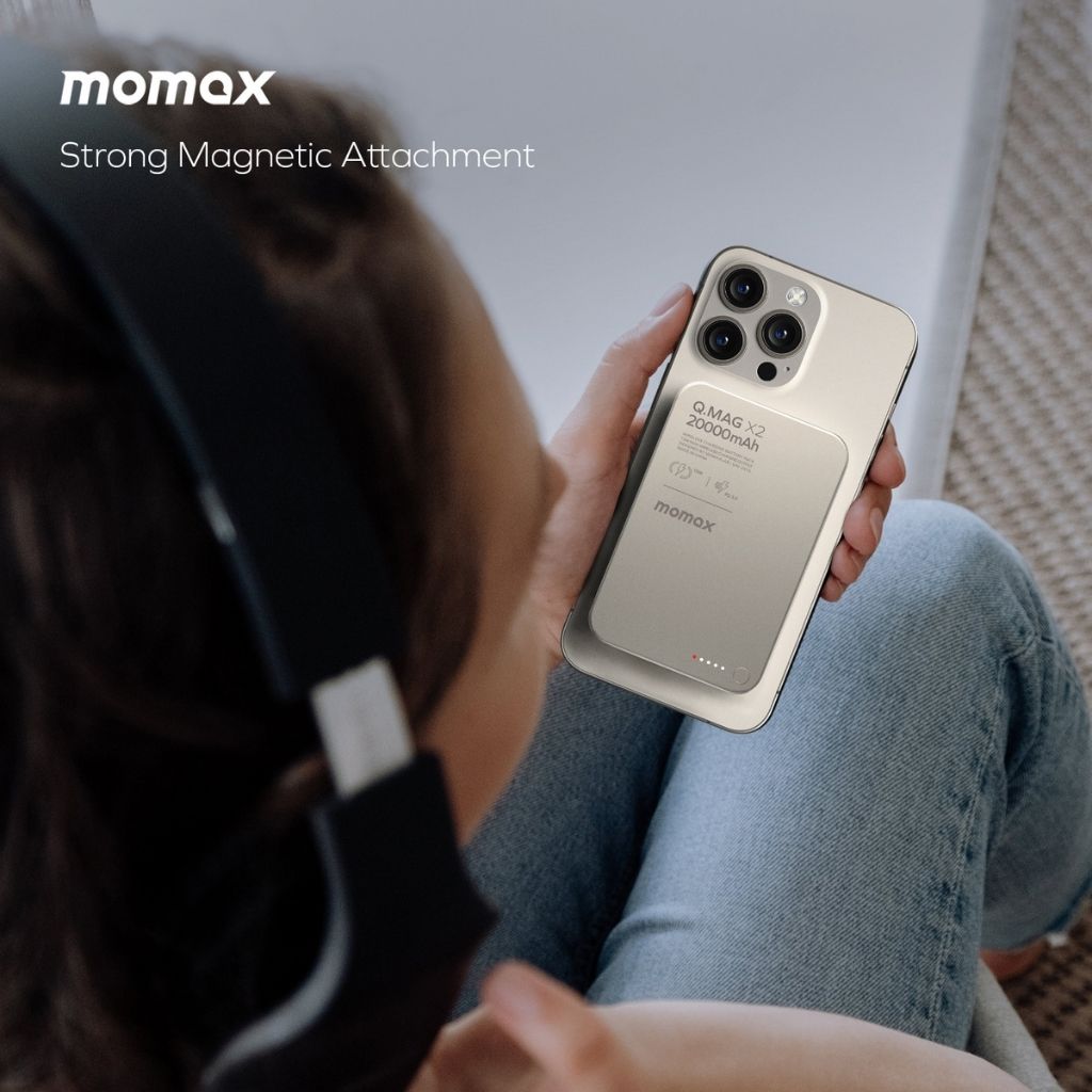 Momax Q.Mag X2 20000 mAh Gen2 Magsafe Wireless Power Bank