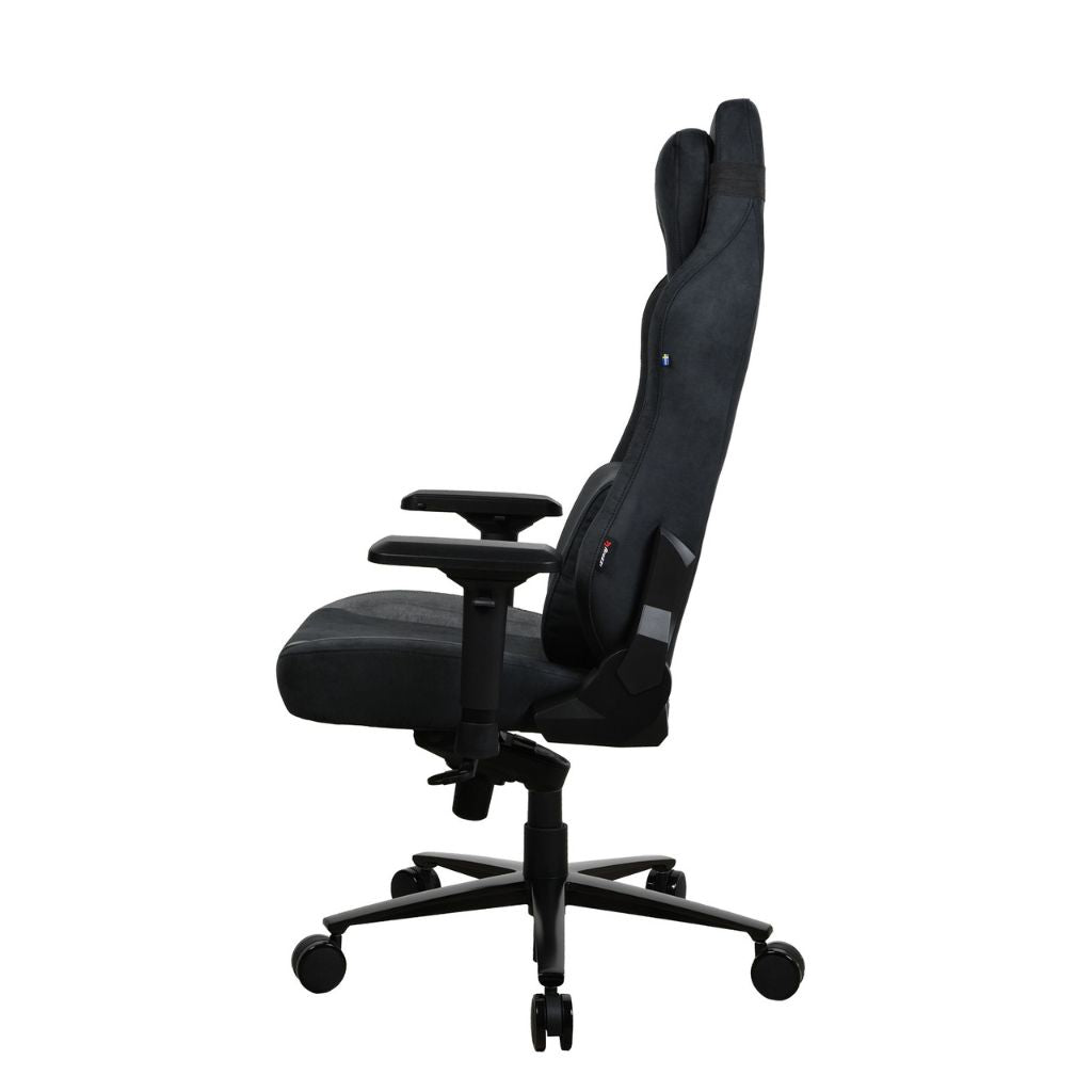 Black office chair on a white background