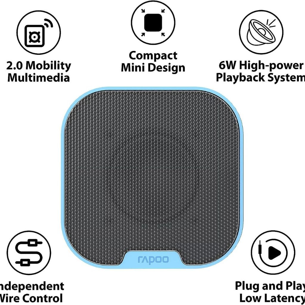 Square device with text highlighting features on a white background