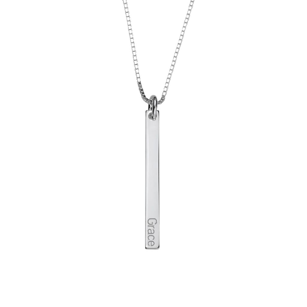 Dainty Vertical Bar Necklace