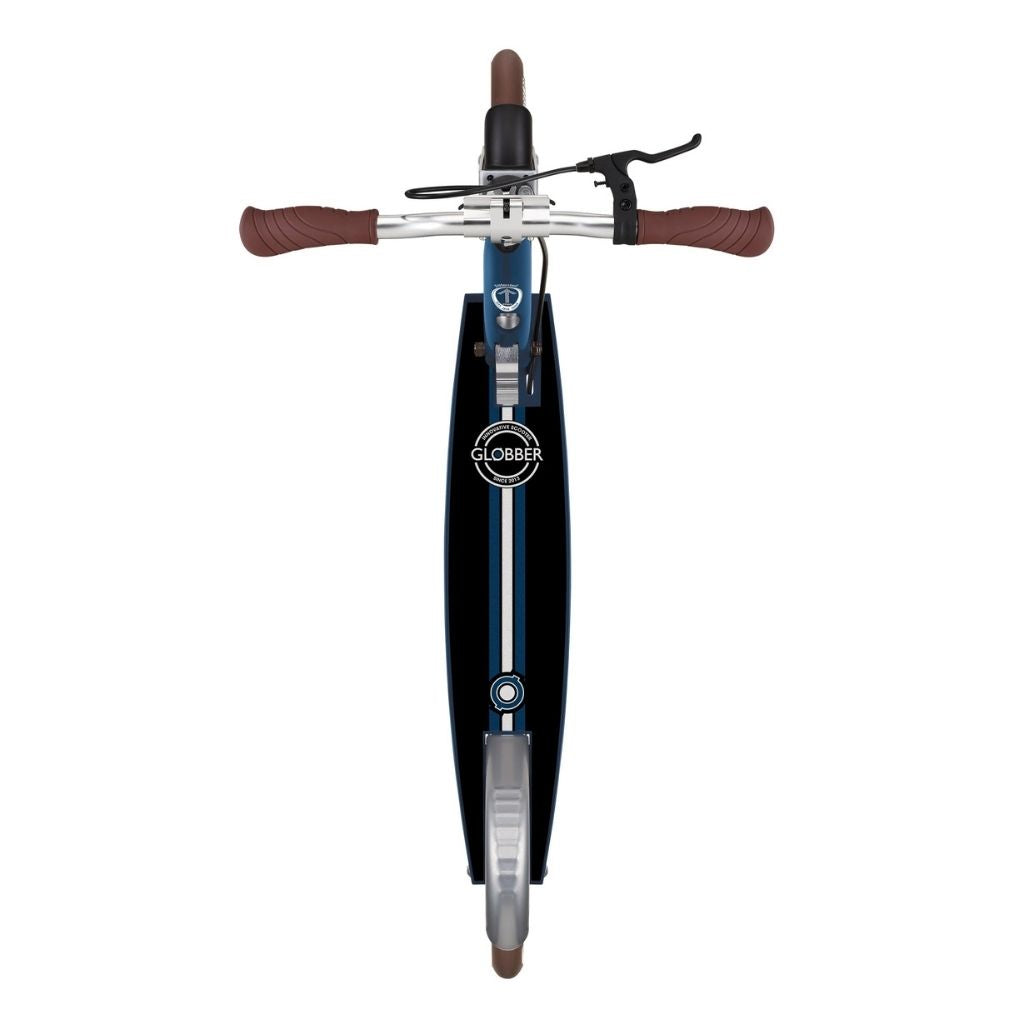 NL 205 Deluxe: Big Wheel Scooter with Handbrake for Kids and Teens - Vintage Blue