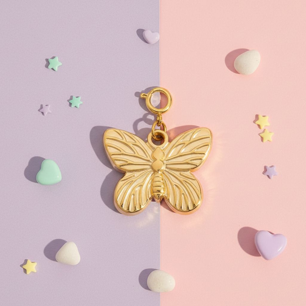 Gold Butterfly Charm