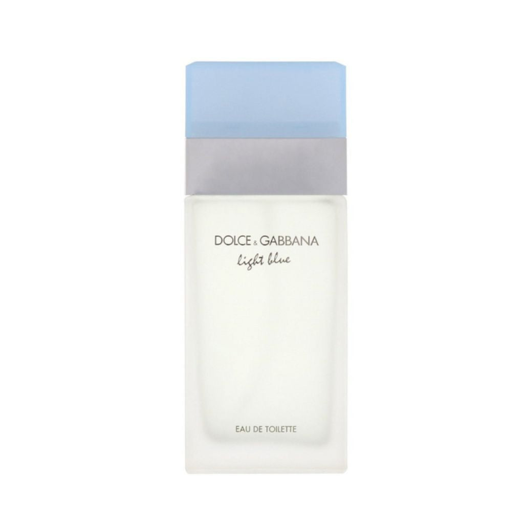 Dolce & Gabbana Light Blue perfume bottle on a white background