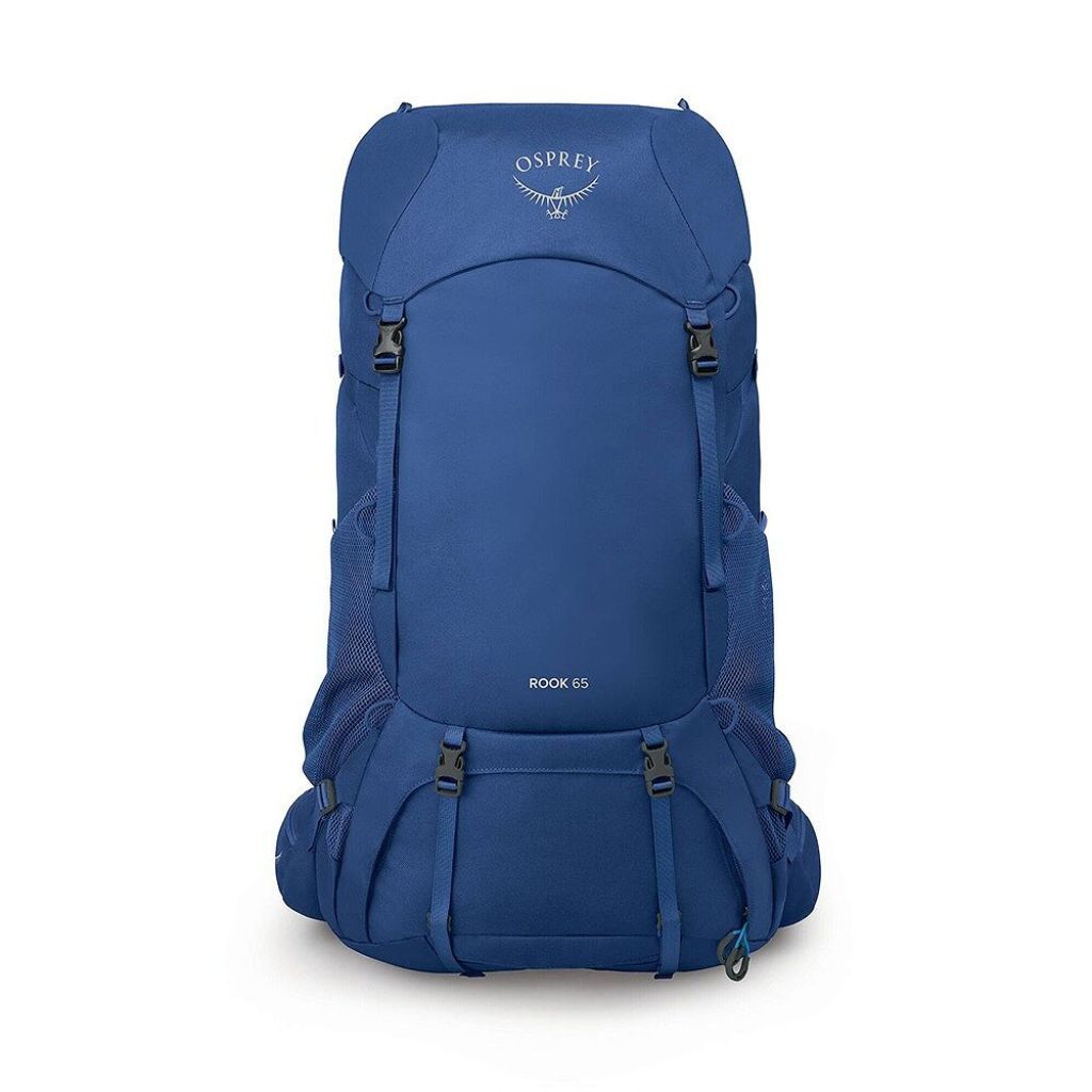 Blue Osprey backpack on a white background