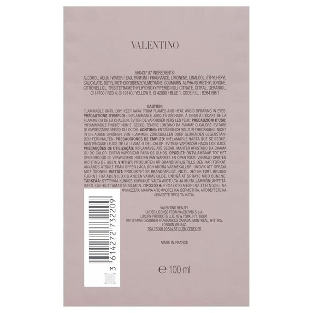 Valentino Uomo Eau de Toilette for Men 100ml
