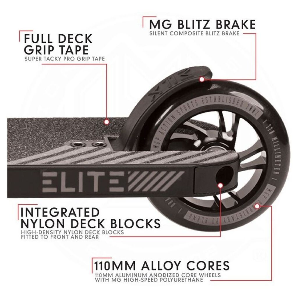 Madd Gear - Carve Elite Stunt Scooter - Black/Grey