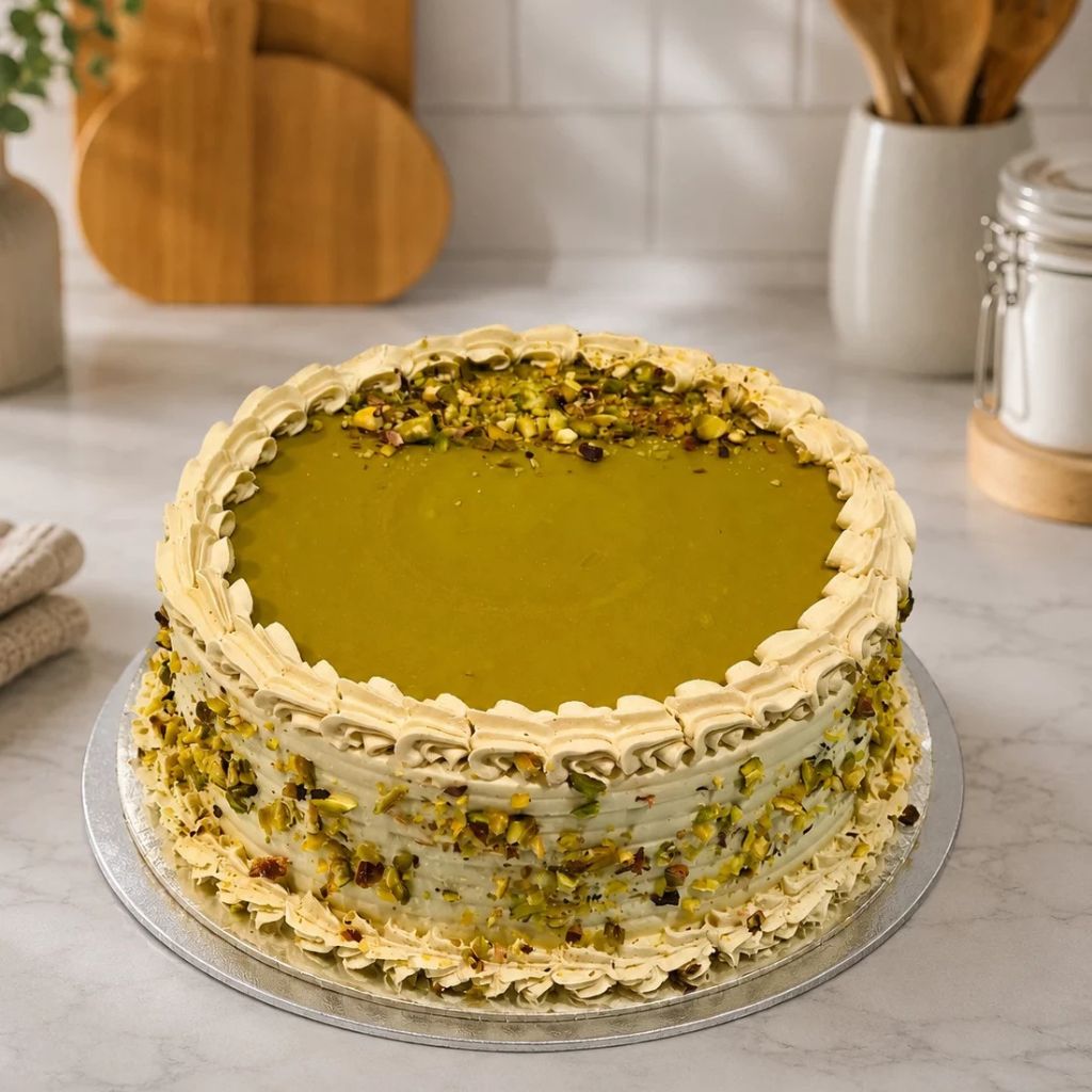 Pistachio Praline Cake