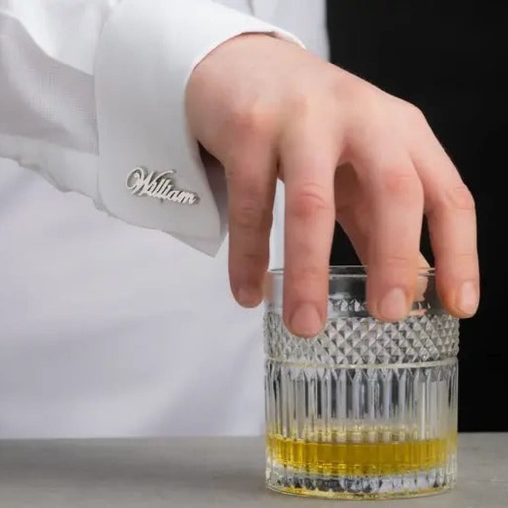 Personalized English Name Cufflinks