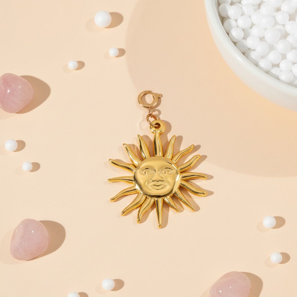 Gold Sun Charm