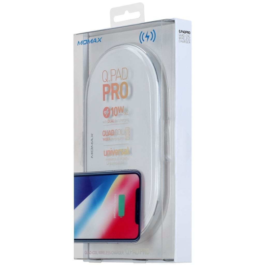Momax Q.Pad Dual Pro Quad-Coil Fast Wireless Charger