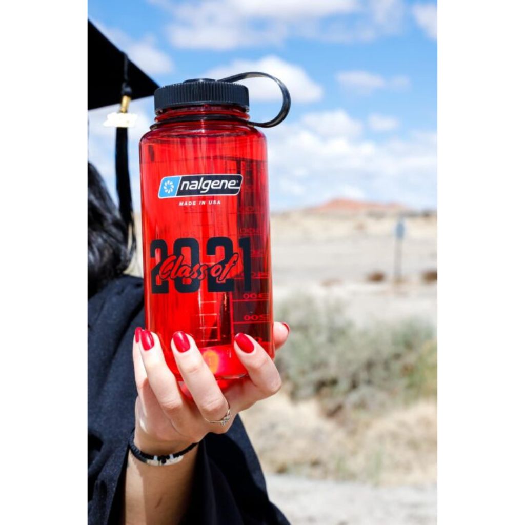 Nalgene Sustain Wide Mouth BPA-Free Leak-Proof Water Bottle - 32oz - Red