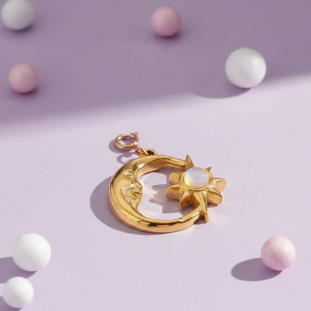 Gold Sun & Moon Harmony Charm