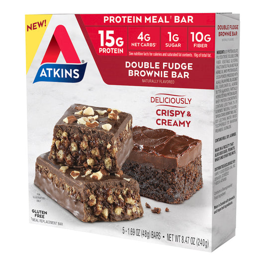 Double Fudge Brownie Protein Bars (Pack of 5 Bars)