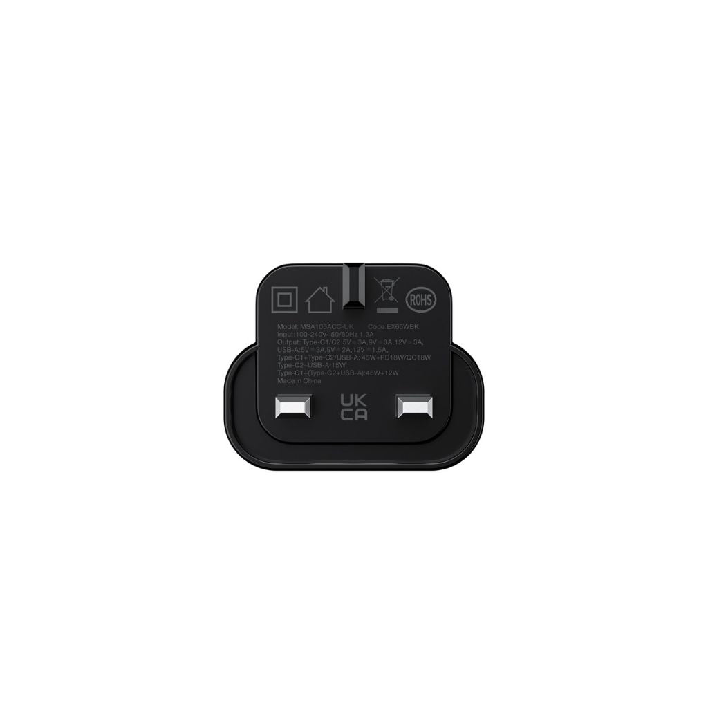 At Thunder Pro Gan 65W 3-Ports 1A+2C Wall Charger