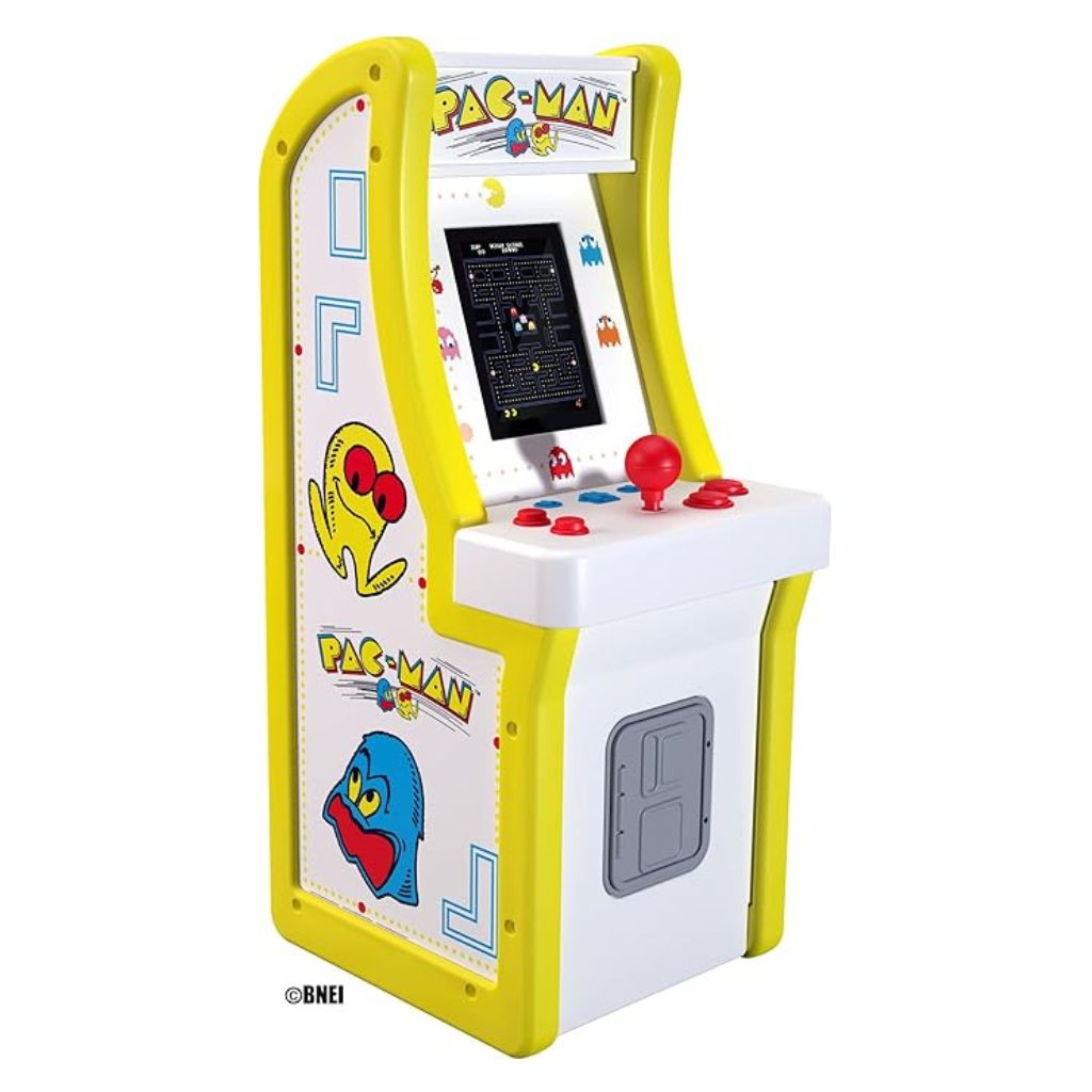 Pac-Man arcade machine on a white background