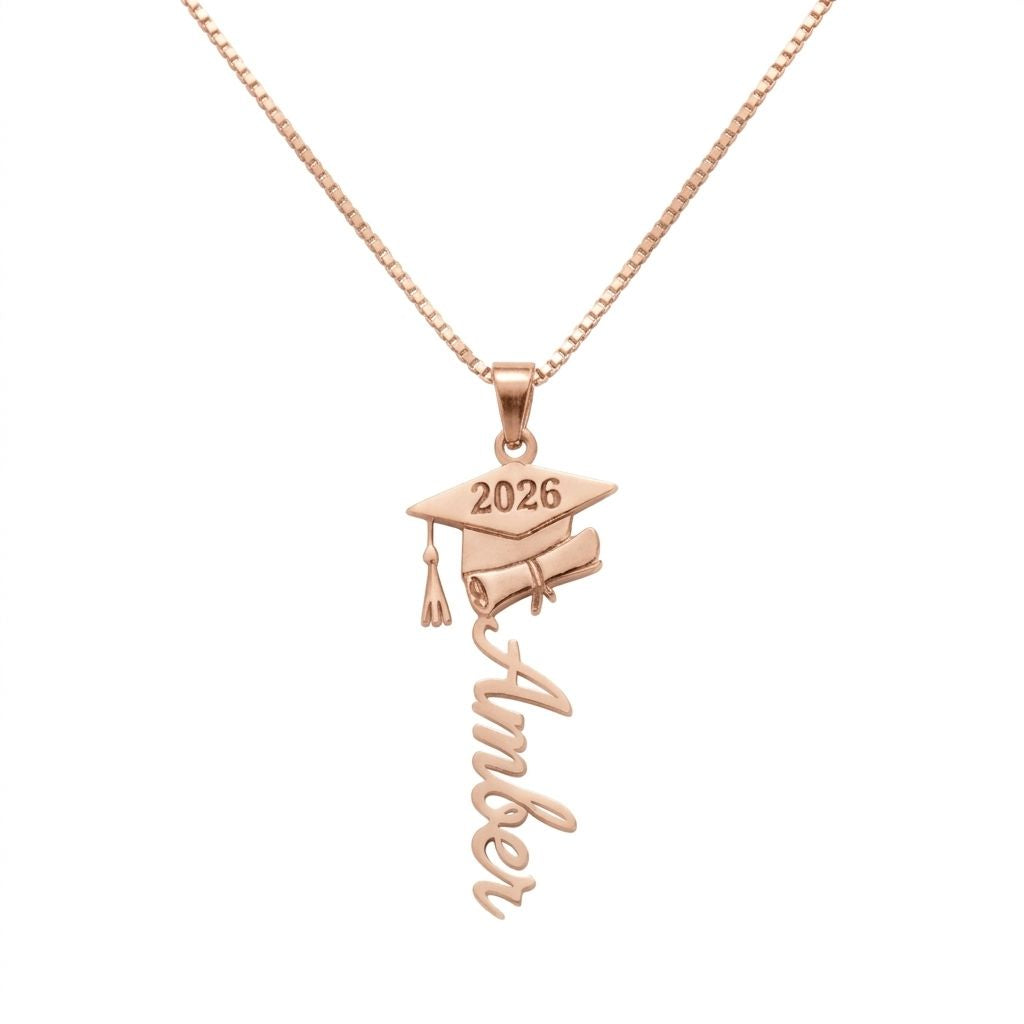 Graduation Name Necklace