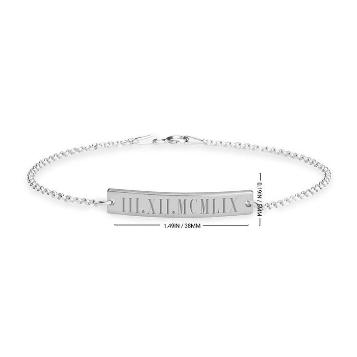 Roman Numeral Bracelet