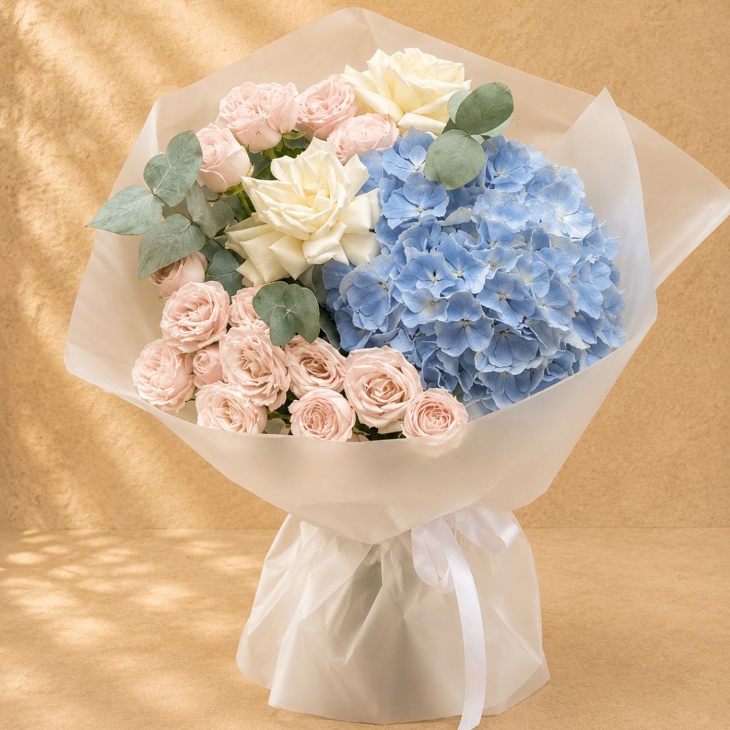 Serenity Blush and Azure Breeze