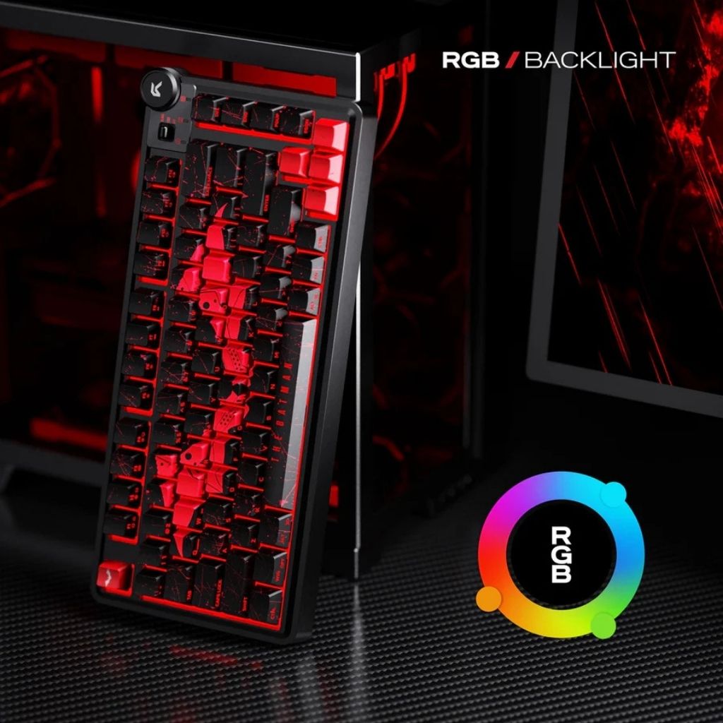 Cybeart Nighthawk 75 - The Batman Edition Tri-Mode Wireless RGB Gaming Keyboard