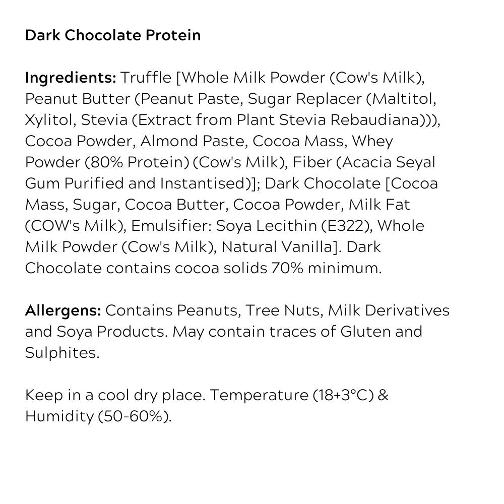 High Protein Snacks: Fade Fit Dark Chocolate Snack Pack 60g