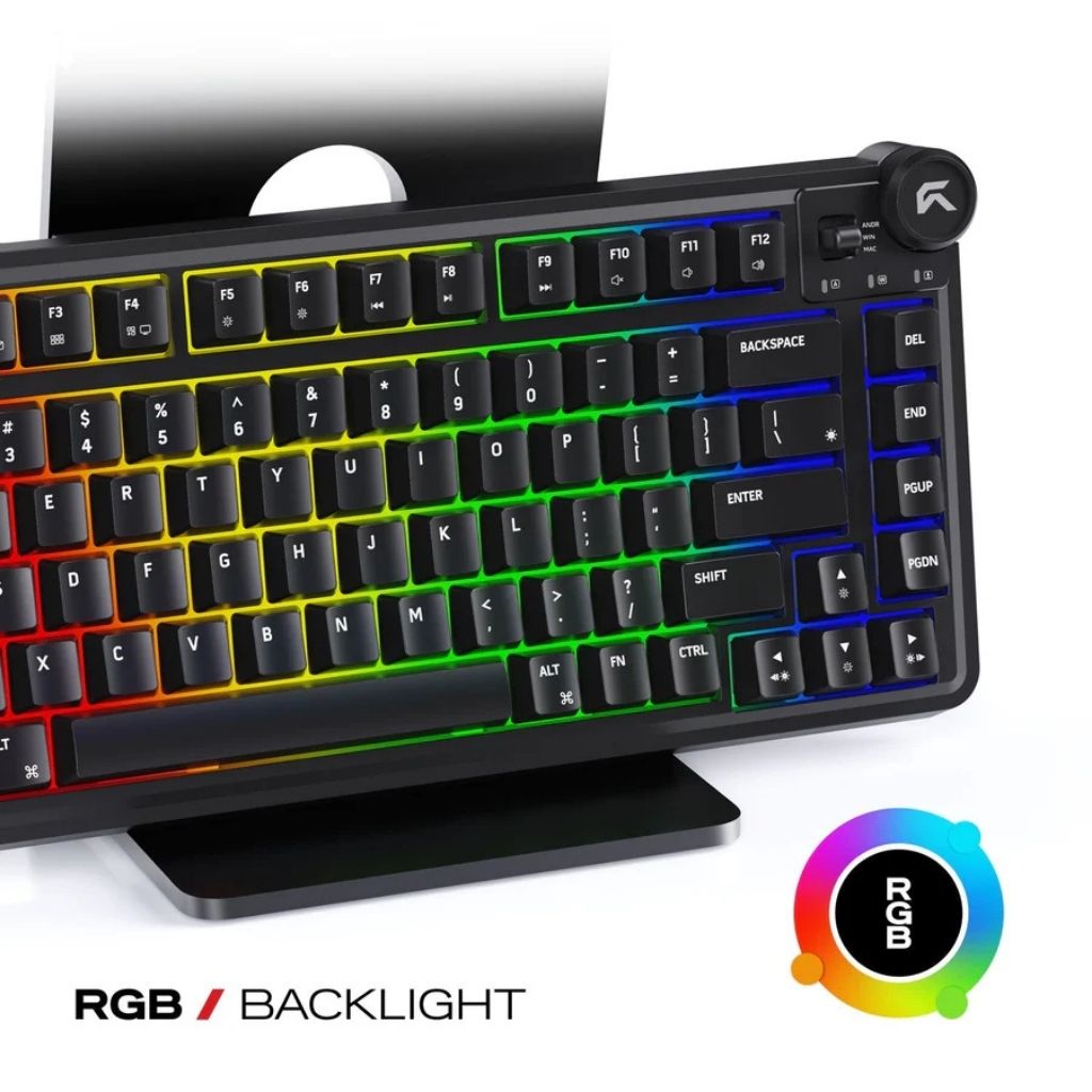 Cybeart Nighthawk 75 Lite - Wired RGB Gaming Keyboard - Black