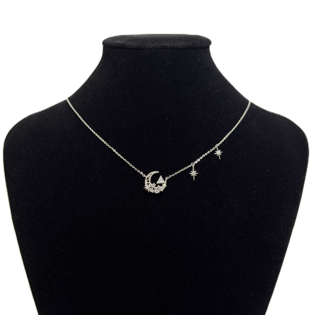 Celestial Starlight Moon Necklace