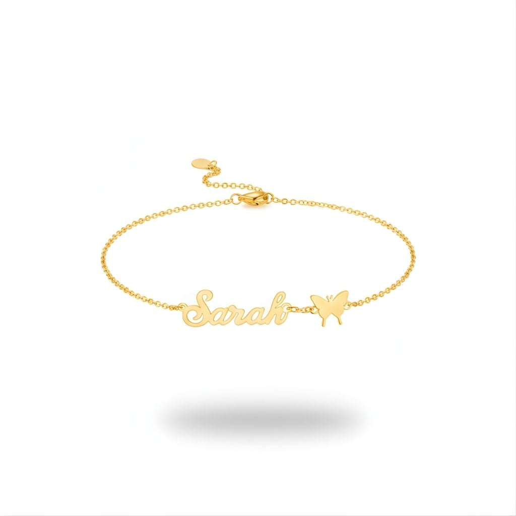 Butterfly Name Bracelet