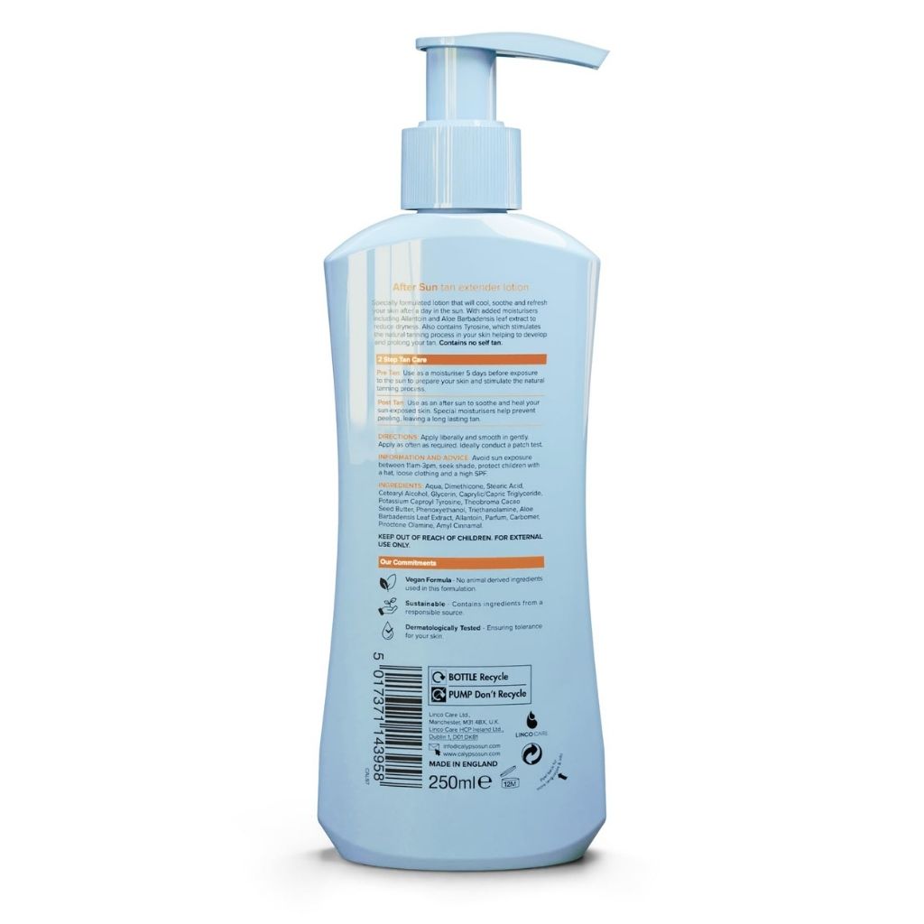 Blue bottle with pump on a white background