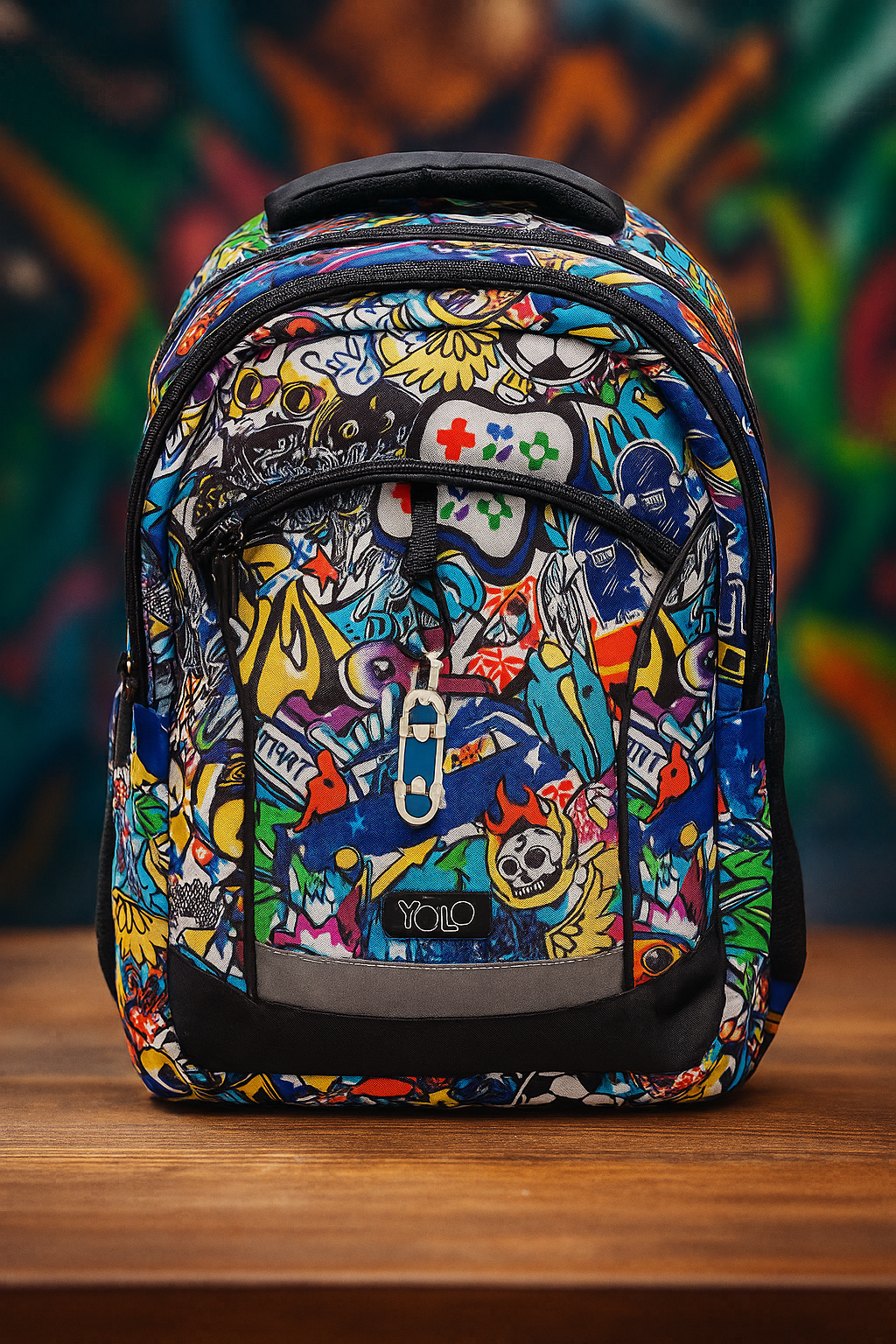 Yolo School Backpack 2 in 1 Graffiti