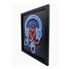 Vibrant Neon Game Wall Art with Frame - "I Love Gaming"