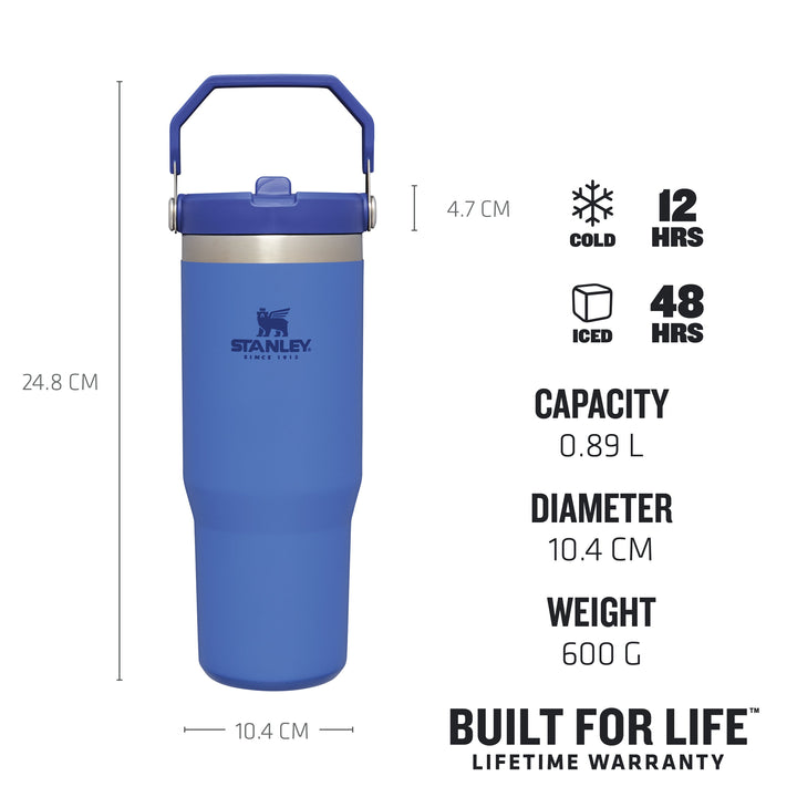 The IceFlow™ Flip Straw Tumbler 0.89L / 30 OZ Iris