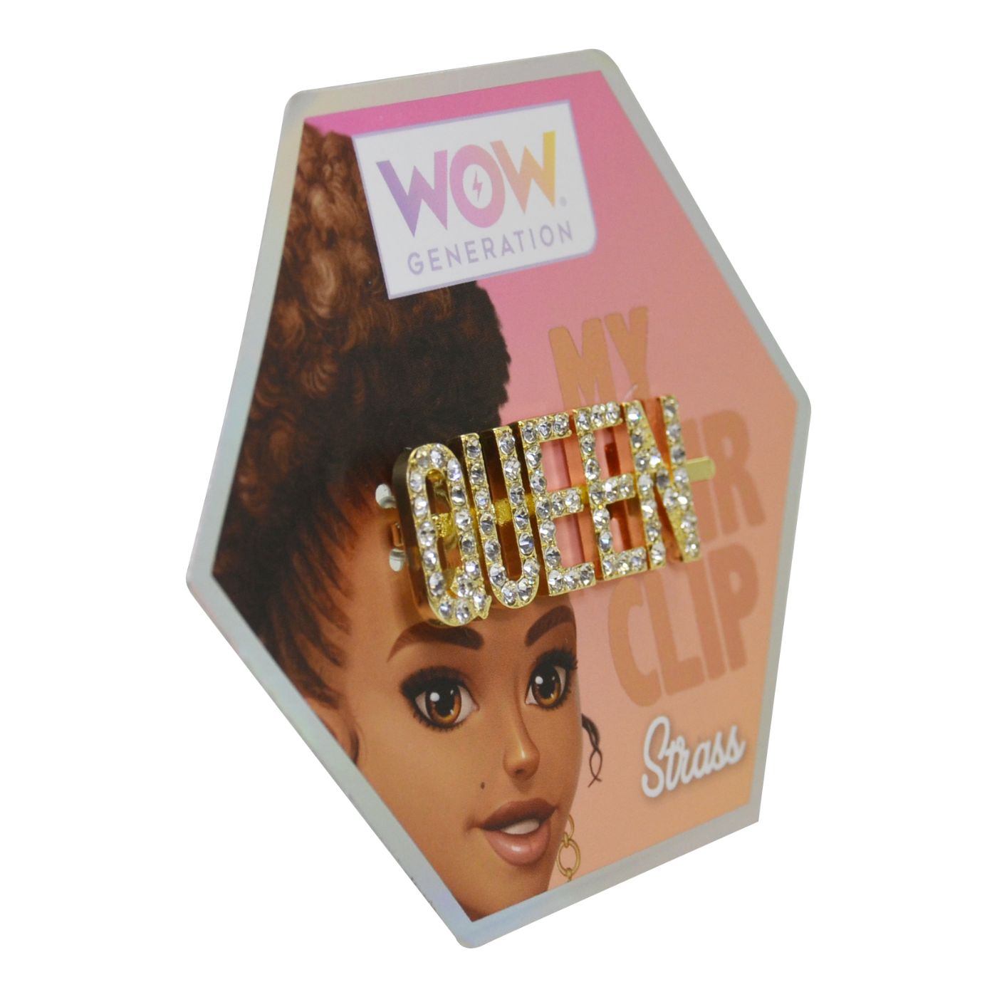 WOW Generation Glitter Hair Pins with Message - Queen