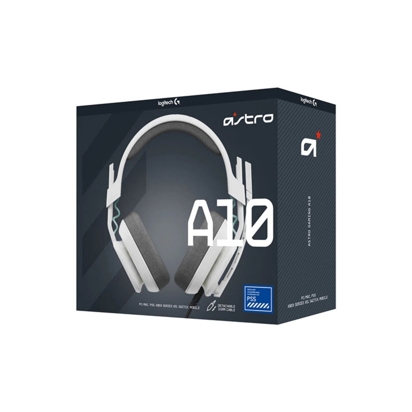 Logitech Astro A10 Gen 2 Wired Gaming Headset White