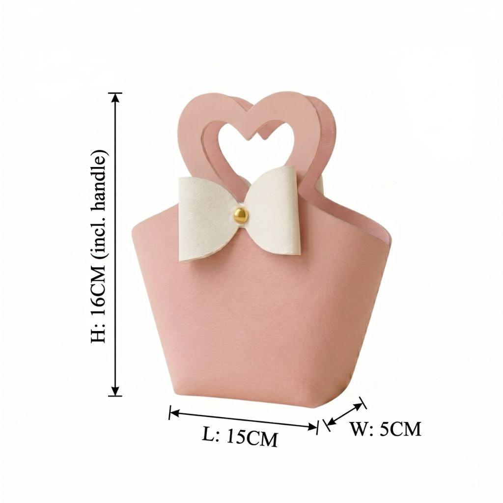 Blush Bow Mini Tote Gift Bag