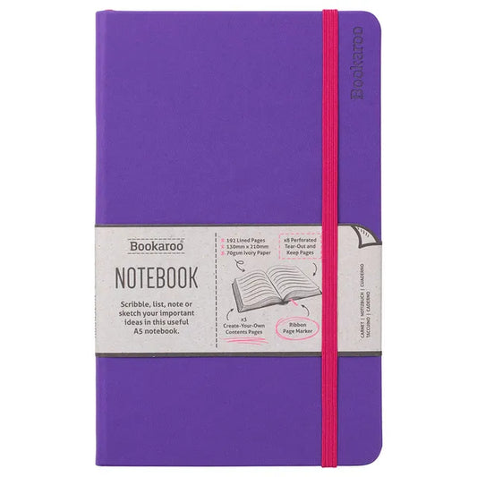 Bookaroo Notebook (A5) Journal - Purple