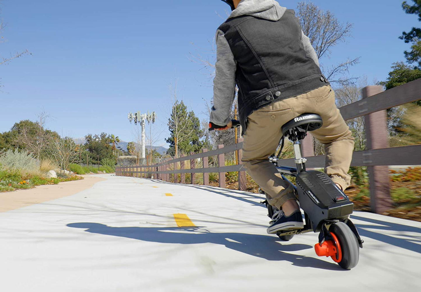 E-Punk Mini Scooter Black/Red 14km/Hr