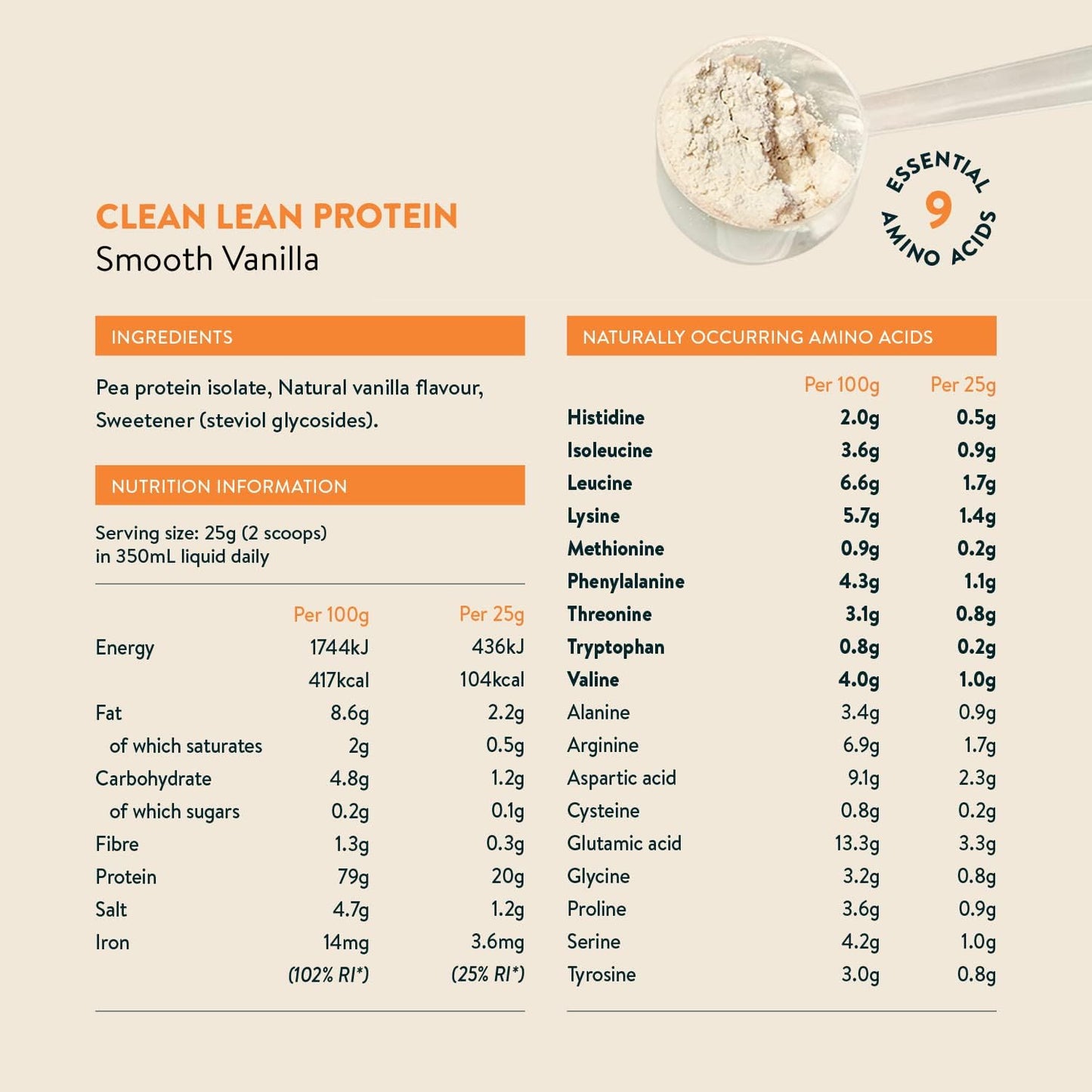 Clean Lean Protein - Smooth Vanilla 1 kg