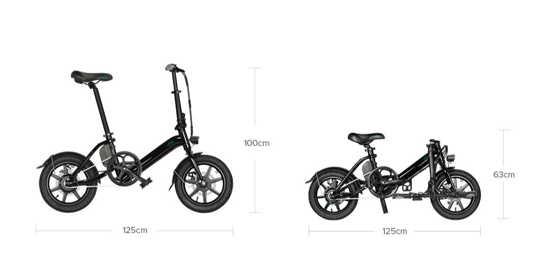 E-Bike Folding D3 Pro Black