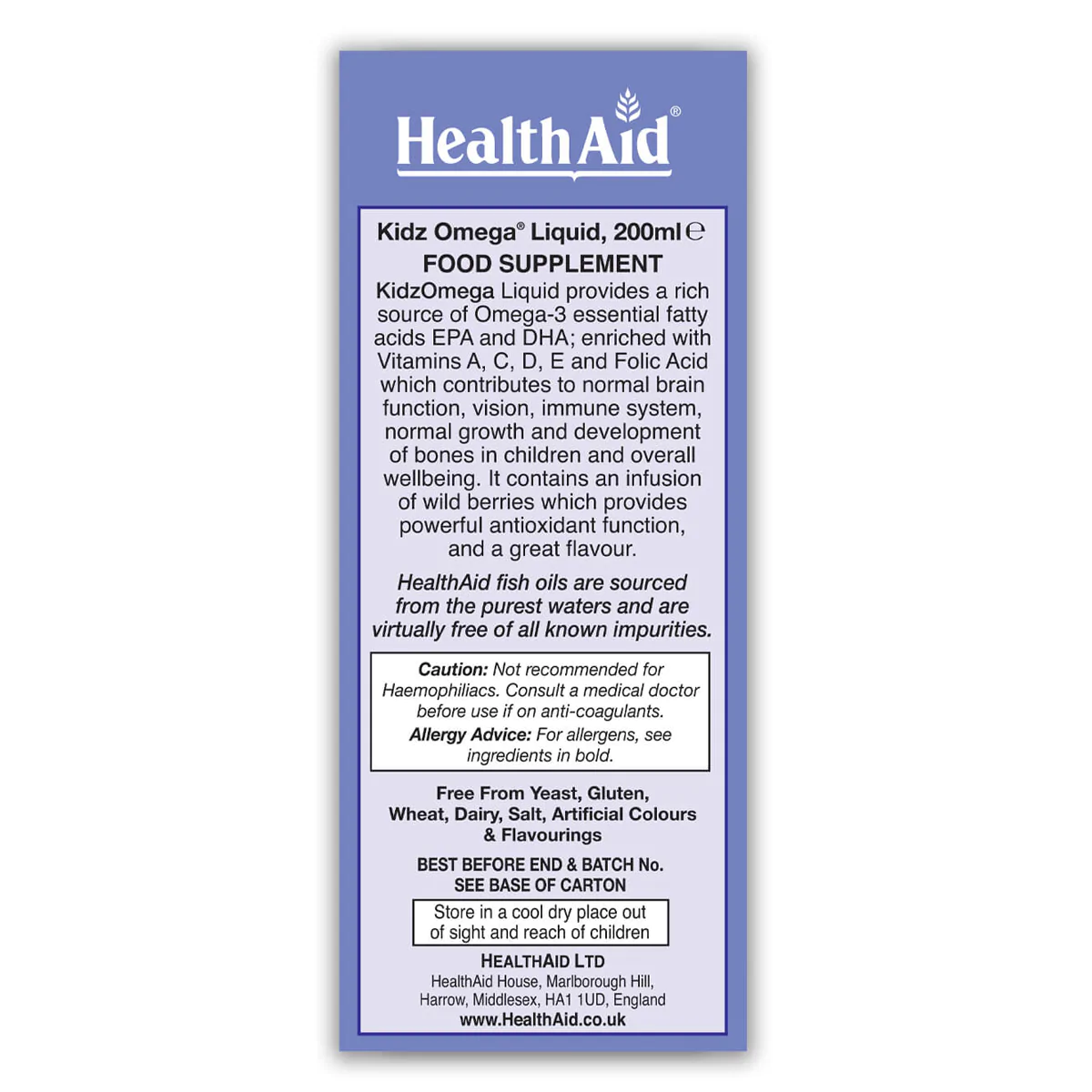 Healthaid KidzOmega Liquid 4