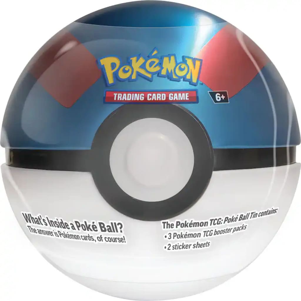 Pokémon trading card game Poké Ball packaging with Pokémon logo