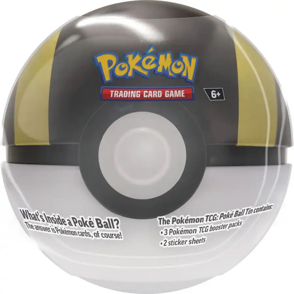 Pokémon trading card game packaging shaped like a Poké Ball