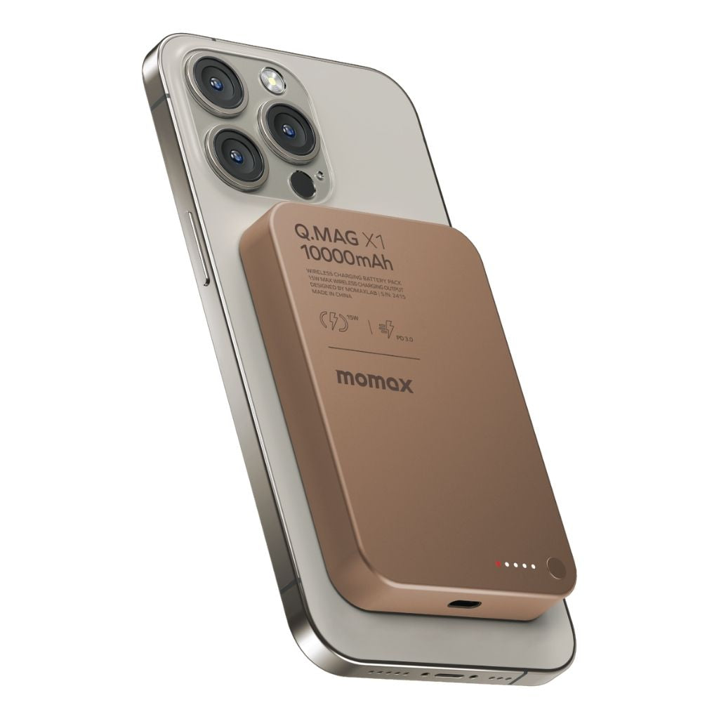 Momax Q.Mag X1 10000 mAh Gen2 15W Magsafe Wireless Power Bank