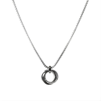 Customised Interlinked Ring Necklace