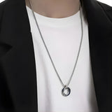 Customised Interlinked Ring Necklace