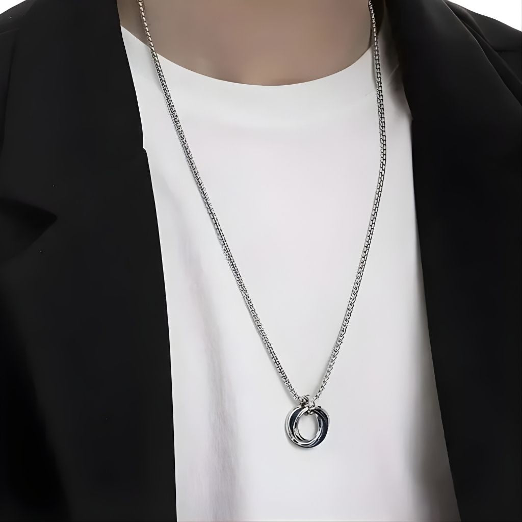Customised Interlinked Ring Necklace