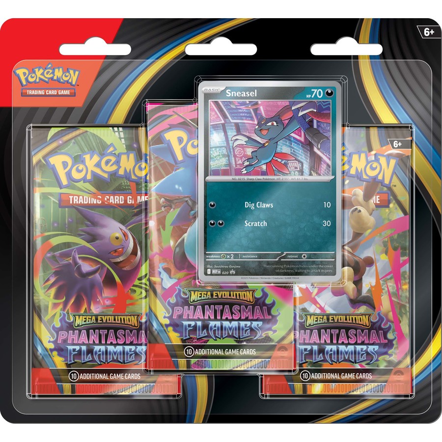 Pokemon TCG ME02-Phantasmal Flames 3pack Blister November 2025 Launch