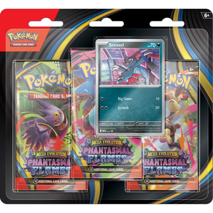 Pokemon TCG ME02-Phantasmal Flames 3pack Blister November 2025 Launch