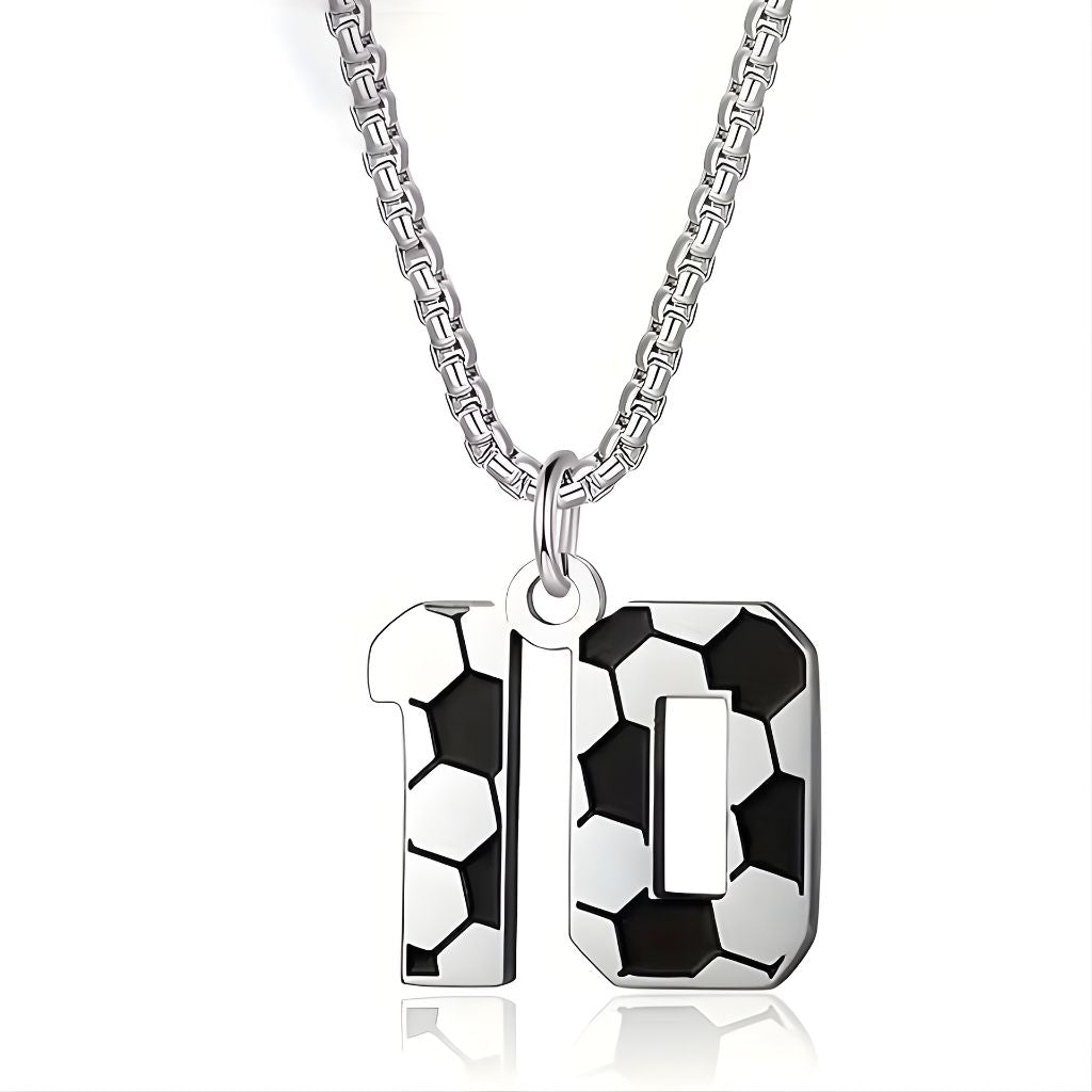 Personalised Soccer Number Pendant Necklace