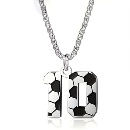 Personalised Soccer Number Pendant Necklace