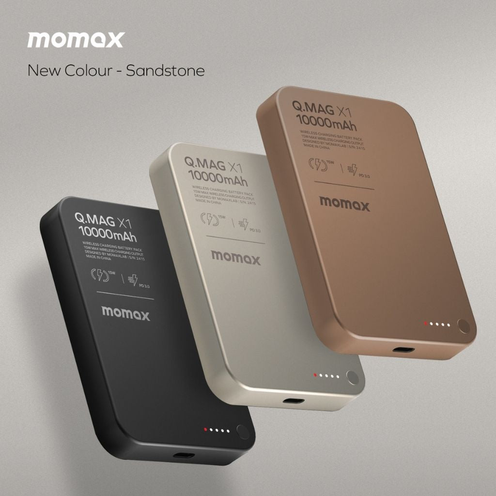Momax Q.Mag X1 10000 mAh Gen2 15W Magsafe Wireless Power Bank